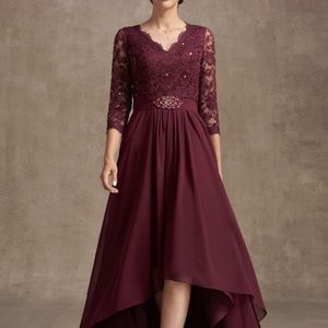 JJ House size 16 formal mother of the bride dress, worn once. Wine/burgundy